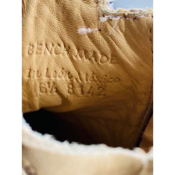 Bedstu Countess Cognac Brown Leather Wedge Heel Ankle Booties Size 6.5 - Picture 13 of 13